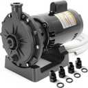 PB4-60 Pool Booster Pump 3/4 HP with Hose Kit, Compatible with Polaris 280/380/3900 Sport, Reinforced 2-Bolt Design, 1440 GPH High Flow, 140 Ft Lift, Ultra-Quiet, Pure Copper Motor Replacement Pump
