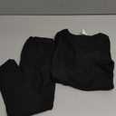 Thermal Underwear for Kids Toddler Winter Base Layer Long Johns Sets for Girls Boys (Large (100) /3T-4T, Black)