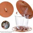Hanizi Bird Feeder Outdoor Hanging for Wild Bird Seed, Brown