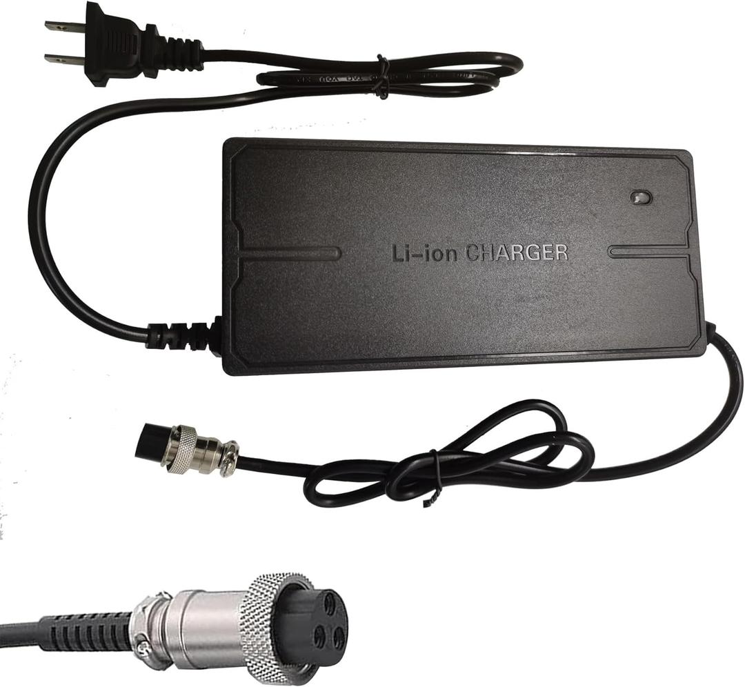 67.2V 3A 3 Prong Scooter Quick Charger, for Yume X11 Y11 M10, Kaabo Mantis 10, 10 Pro, V2/ VSETT 10+, 10+R/Apollo 60V Phantom, 60V Lithium Li-ion Battery Charger