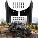 Black Windshield Hinge Kit fits for 2007-2018 Jeep Wrangler JK,Replaces Rugged Ridge 11209.03