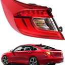 Pinkomoto Driver Side Tail Light Assembly Compatible with Honda Accord 2018 2019 2020 2021, Left Tail Lamp Set, Rear Outer Taillamp Replacement HO2804118