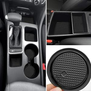 auovo Anti Dust Mats for kia Optima k5 2020 2019 2018 2017 2016 Custom Fit Door Pocket Liners Cup Holder Console Mats Interior Accessories(16pcs/Set) (Black)