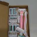 Razors for Women Sensitive Skin with 15 Blade Refills, 6 Blades Womens razors for Shaving Including 2 Travel Razors for Women with 15 Blade Refills,Green (1 Count (Pack of 17), Pink)