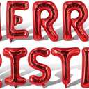 Red Christmas Balloons Merry Christmas Balloons Letter Banner Balloon for Xmas Themed Party Decoration Supplies Birthday Decoration Decor Ballons Arch Kits Party Balloon Set 14PCS