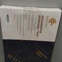 MAONAME White Decorative Tray for Coffee Table, Modern Serving Tray with Handles, Plastic Rectangular Tea Trays for Ottoman, Bathroom Decor, 15.8 X 10.2 x 1.4"