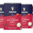 Morton Ice Cream Salt, Rock Salt, (4 lb), 4-Pack - Ideal for Making Ice Cream (EXP 12/23/26)