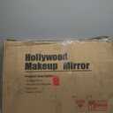 Fenair Large Vanity Mirror with Lights and Speaker Hollywood Lighted Makeup Mirror with Sturdy Base, 18 Dimmable LED Bulbs, 3 Light Colors, USB Charge Port