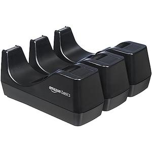 Amazon Basics Weighted Office Desk Tape Dispenser - 3-Pack