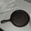 Lodge L9OG3 Cast Iron Round Griddle, Pre-Seasoned, 10.5-Inch - Made in USA, Compatible with Stovetop, Oven, Grill & Campfire