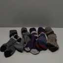 SIMIYA Thick Merino Wool Socks for Men Warm Hiking Socks Thermal Crew Socks in Cold Weather for Men & Women5 Pairs (7-13, Black/Grey/Coffee/Purple/Blue)