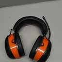 PROHEAR 033 2.0 Upgraded Bluetooth Hearing Protection AM FM Radio Headphones - 31SNR Noise Reduction Ear Muffs with Long-Lasting Stable Rechargeable Battery - 50 Hrs for Mowing Snowblowing - Orange