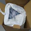 Cervical Neck Support Pillow for Sleeping, Two Heights Memory Foam Ergonomic Contour Pillow, Side Sleeper Pillow for Neck and Shoulder Pain Relief (Blue& White)