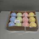 Pastel Christmas Tree Ornaments Decorations, 12 Pcs 3.1 Inch Macaron Shatterproof Foam Christmas Ball Ornaments Set, Christmas Tree Hanging Pendants Xmas Tree Decoration