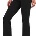 Rapbin Fold Over Flare Leggings for Women Yoga Pants Y2k Lounge Sweatpants Workout Athletic Joggers Slim Fit Bottoms 2026 (Small, Black)