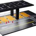 1/64 Scale Metal Model Car Display Cabinet Storage Rack - with LED Light Strip Parking Lot Scene Model, Ideal for Toy Car Display and Storage (Street)