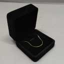 24k Gold Snake Chain Necklace – Thin, Dainty, Gold Plated Stainless Steel Jewelry for Women & Men with Lobster Clasp,  20.5"L with Black Case