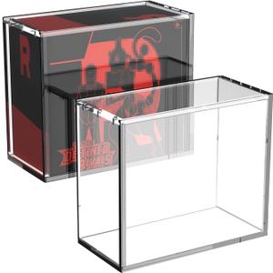 Elite Trainer Box Acrylic Case Protector  ETB Display Storage Box with Sliding Slot & 5mm Magnetic Closure, Ultra Thick 6/8mm Clear Acrylic with Rounded Edges, Collector Display Case for ETB Boxes
