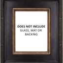 Creative Mark Museum Plein Aire Ornate Picture Frame - 8x10 - Antique Black W/Gold - Pack of 1, High-End Antique Style Frames - Open Back with No Glass or Backing