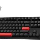 LEMOKEY X3 Wired Mechanical Gaming Keyboard, 100% Layout with QMK/VIA Programmable Keyboard, Brown SwitchRed Backlit for Windows