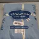 MooMee Bedding Sheet Set 100% Washed Cotton Linen Like Textured Breathable Durable Soft Comfy (Heathered Peacock Blue, King)