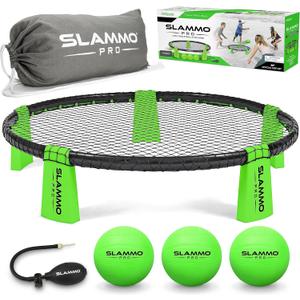 GoSports SLAMMO PRO Game Set - New and Improved PRO Set with 3 PRO Balls, Pump and Carrying Case