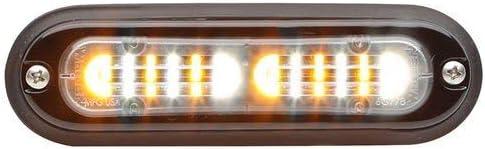 Whelen TLI2F - 12 VDC Split Amber/White Surface Mount Lighthead