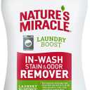 Natures Miracle Laundry Boost In-Wash Stain and Odor Remover, Laundry Stain and Odor Removing Additive For All Machines, Spray, 32 oz