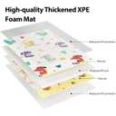 XVISHX Baby Play Mat, 74 x 50 Inch Play Mat Perfect for Use Baby Playpen, Foldable Baby Foam Playmat for Floor, Portable Waterproof Activity PlayMats for Babies, Infants and Toddlers