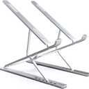 Laptop Stand Adjustable Portable Aluminum for 10" - 17" Laptop Tablet (Silver)