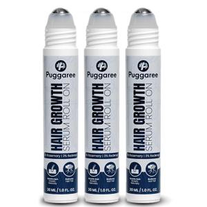 Rosemary Hair Growth Serum Roll-On 3-Pack  3% Rosemary, 3% Redensyl, DHT-Blocking Scalp Serum for Thicker, Fuller Hair  For Women & Men (30 ml x 3)