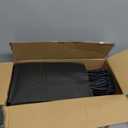 METRONIC 200 Pack Black Paper Bags 5.25x3.75x8 inch,Small Kraft Bulk Gift Bag with Handles Recycled for Retail Birthday Party Favors Shopping Goody Grocery Business