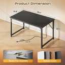 PRAISUN 40 X 24 Inch Deeper Desk with Power Outlets, 39.4*23.6 inch