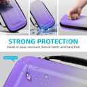 TiMOVO Carrying Case for Nintendo Switch 2 (2025), Large Capacity Protective Hard Shell Portable Travel Case Pouch for Switch 2, with 10 Game Card Slots and Pockets for Accessories, Gradient Purple