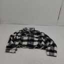 Zeagoo Flannels for Women Cropped Shacket Jacket Fashion Plaid Button Down Shirt 2025 Fall Coat Tops 2XL