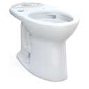TOTO Drake Elongated TORNADO FLUSH Toilet Bowl, WASHLET+ Ready, Cotton White