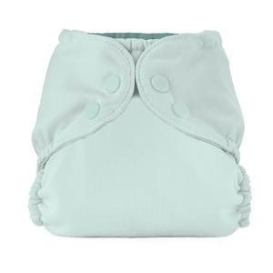 Esembly Cloth Diaper Cover - Reusable Swim Diaper, Waterproof, Breathable - Adjustable Outer Layer Over Absorbent Inner for Blowout Protection - Mist, Size 1 (7-17lbs)