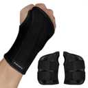 Wrist Brace for Carpal Tunnel Relief Night Support, Hand Brace with 2 Stays for Women Men, Adjustable Wrist Support Splint for Right Left Hands for Tendonitis, Arthritis, Sprains (Pack of 2) (Small)