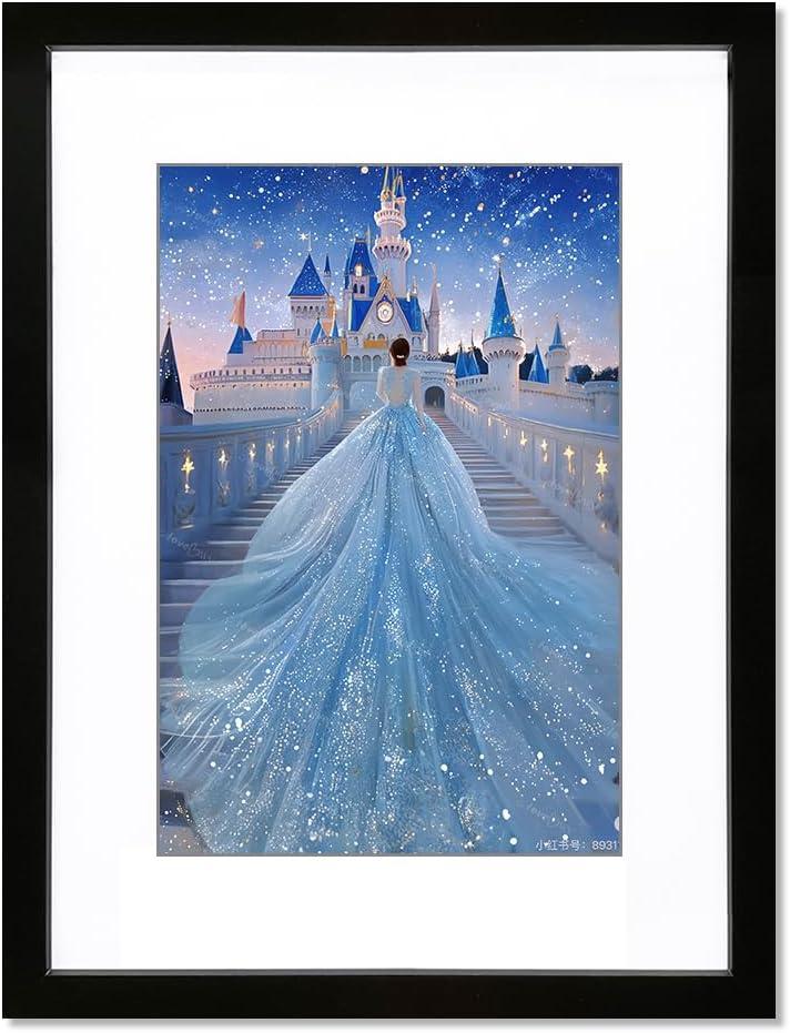 PICTURE FRAME 16 X 24-IN WITH MAT, 20 X 28-IN WITHOUT MAT, SET OF 2.