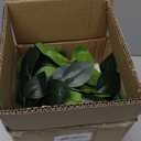 Hisow Hanging Plants Artificial Decor, Fake Hanging Plant in Clay Pot Artificial Hanging Plants with Fake Leaves and Hook for Wall Home Room Indoor Outdoor Décor (Dark Green)