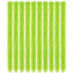 Taiyin Feather Boas Artificial Fluffy Boas Bulk Decoration for Wedding Costume Halloween Birthday Xmas (Lime Green)