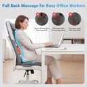 FSA Eligible HSA Approved Shiatsu Back Massager with Hip Massage | Lower Back Massager with Heat for Pain Relief, Full Back, Lumbar & Hip Massage Pad for Office Workers, New Moms & Seniors