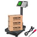 Digital Industrial Platform Scale for Packages, 661lb Weight Shipping Scale, 0.1LB Super Accuracy Commercial Scale for Luggage, Shipping, A6-300 Postal Scale with Price Computing, Kg/LB, LCD, Adapter