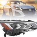 Passenger Side Headlight Assembly Compatible with Altima 2019-2022 Headlamp w/Projector DRL 260106CA5B 260106CA0A (Right)