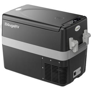 BougeRV 12V Refrigerator Fridge Freezer Portable Car Fridge 42 Quart Electric Cooler 12V/24V DC 110~240V AC for RV Camper Truck Jeep Pickup SUV Van Boat Camping Tailgating Road Trip Outdoor Travel
