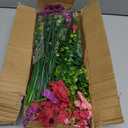 Yastouay 12 Bundles Artificial Flowers for Outdoors, UV Resistant Artificial Outdoor Flowers No Fade Fake Outdoor Flowers Plants for Garden Porch Window Box Pot Planters Decor (Mixing+Fern A)