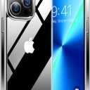 TORRAS Shockproof for iPhone 15 Pro Case 6.1", 12FT Military Grade Drop Tested, Anti-Fingerprint Anti-Scratch Semi-Clear Back with Silicone Slim Thin Protective Phone Case for iPhone 15 Pro, Clear