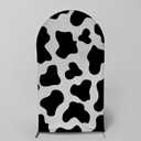 Cows Skin Pattern Arch Backdrop Cover for Cows Farm Birthday Party Arched Background Stand Stretchy Fabric Covers Baby Shower Cake Banquets Parties Decorations 2.6x6FT
