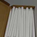 Treela 24 Pcs Flameless Taper Candles Battery Operated Bulk Fake Candles Light LED Candle Sticks Flickering Tapered for Easter Wedding Anniversary Decoration(Basic,11 Inch,White)