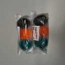 2 x Peradix Hand Grip Strength Trainer, Stress Relief Ball, Wrist Rehab Therapy Hand Grip Equipment Ball Squishy Tools - Set of 3 Finger Resistance Exercise Squeezer (Standard Size - Orange Green Black)